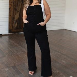 Judy Blue Black Flared Overalls